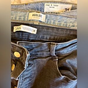Women’s Designer Jean Bundle (Size 31) - AGOLDE, rag & bone, Zara